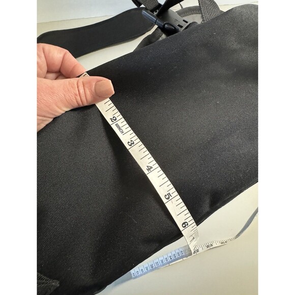 Vintage Nike Black Messenger Travel Shoulder Bag Cordura Nylon Crossbody Laptop - Picture 6 of 12